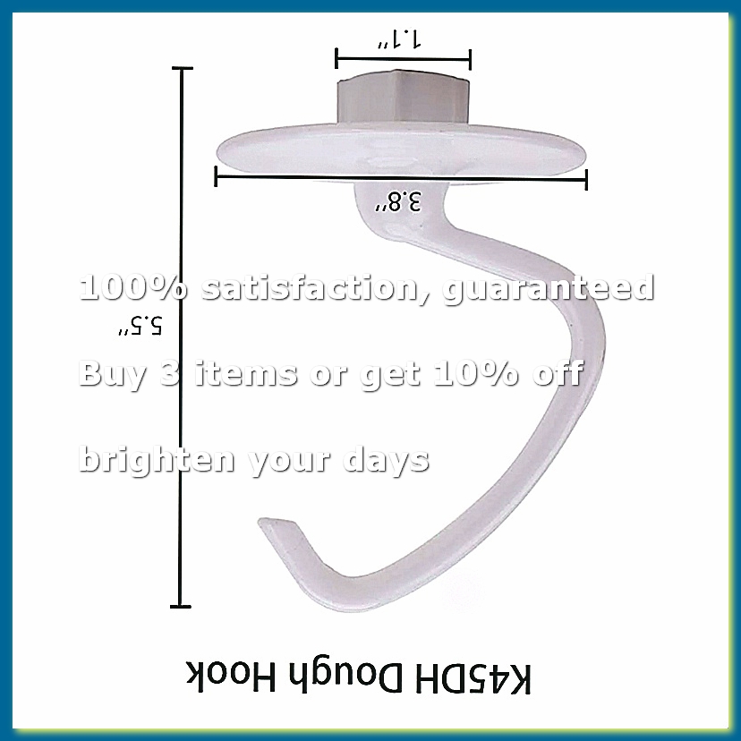 Kitchenaid Mixer Hand Mixer - Gancho de Massa K45DH, Batedor Plano