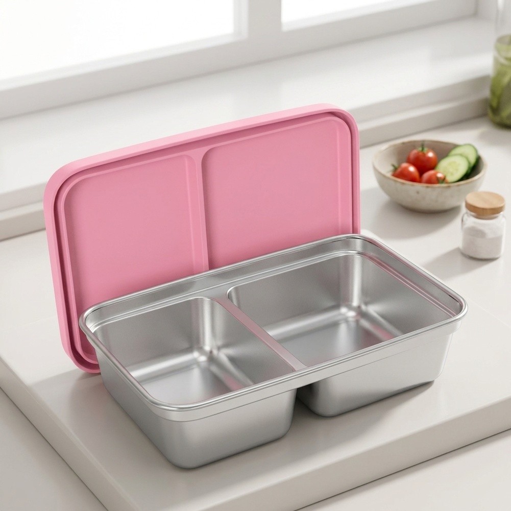 Food Snacks For Toddlers - Lancheira Infantil de Aço Inoxidável com